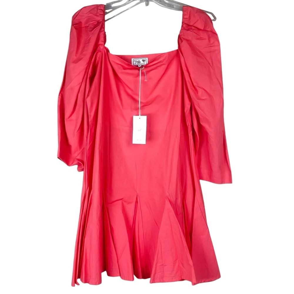 NWT - Mille Resort & Travel Anais Popover Dress in Melon Size Medium - Picture 4 of 17